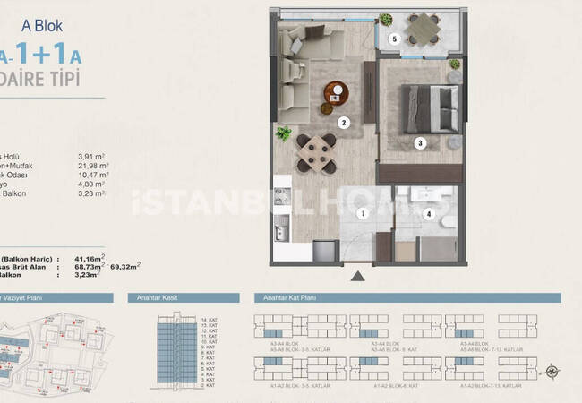 Real Estate for Sale in a Secure Complex in Kartal, Istanbul 22