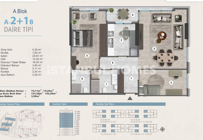 Real Estate for Sale in a Secure Complex in Kartal, Istanbul 25