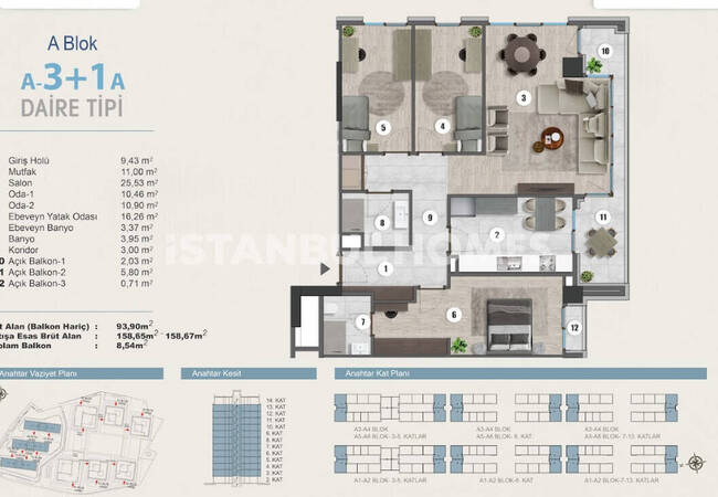 Real Estate for Sale in a Secure Complex in Kartal, Istanbul 26