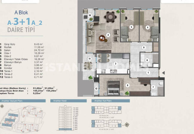 Real Estate for Sale in a Secure Complex in Kartal, Istanbul 27