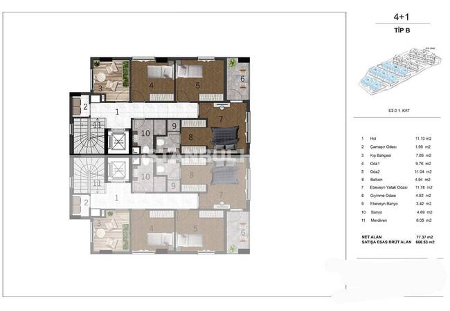 Detached Twin Homes Project in Başakşehir Bahçeşehir 23