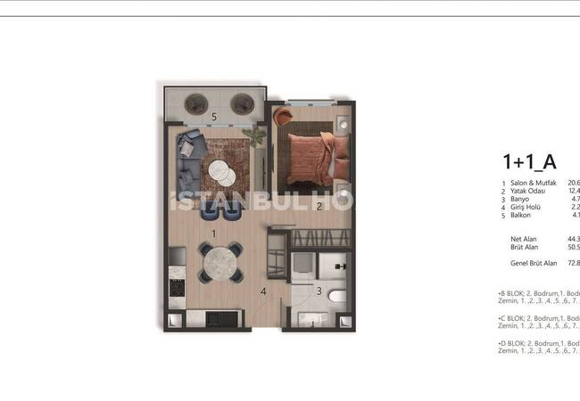 شقق أنيقة بالقرب من ميدان تقسيم في بيوغلو 20