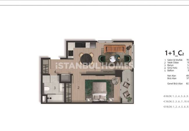 贝伊奥卢塔克西姆广场附近的时尚公寓 23