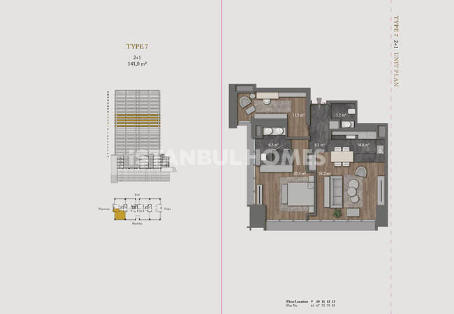 آپارتمان‌های 5 ستاره راحت در نیشانتاشی شیشلی 34