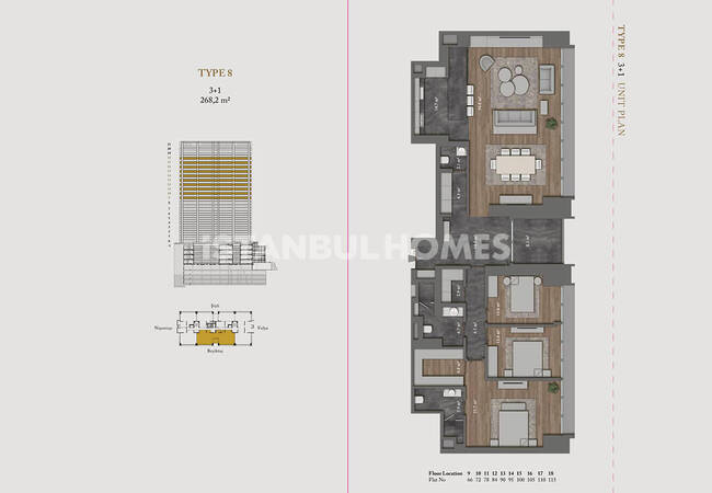 آپارتمان‌های 5 ستاره راحت در نیشانتاشی شیشلی 35