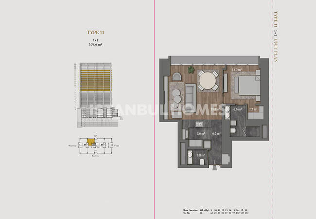 آپارتمان‌های 5 ستاره راحت در نیشانتاشی شیشلی 38