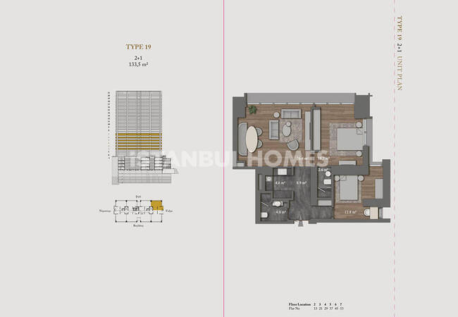 آپارتمان‌های 5 ستاره راحت در نیشانتاشی شیشلی 46