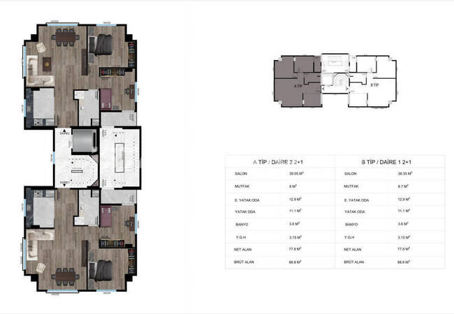 2-zimmer-wohnungen In Meeresnähe In Maltepe 11