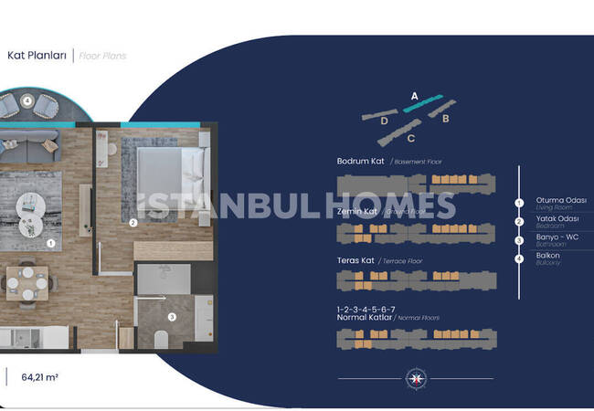 Appartements Dans Un Complexe Avec Piscine À Istanbul Pendik 14