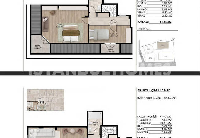 شقق فسيحة بالقرب من المرافق في بيشكتاش 17