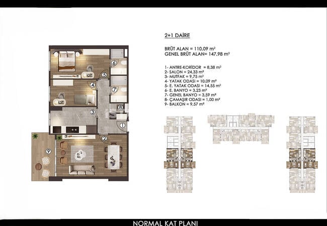 Flats in a Gated Complex in İstanbul Başakşehir 17