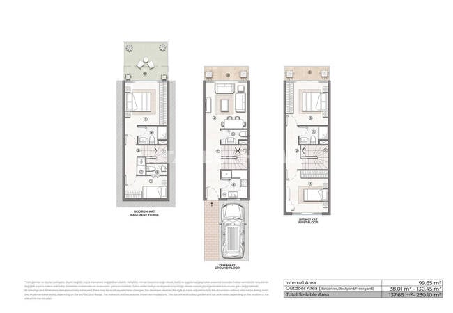 3-storey Houses with Gardens in Başakşehir 21