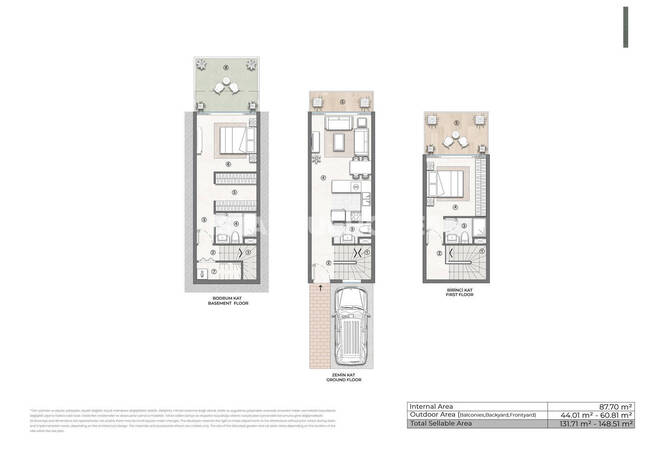 3-storey Houses with Gardens in Başakşehir 22