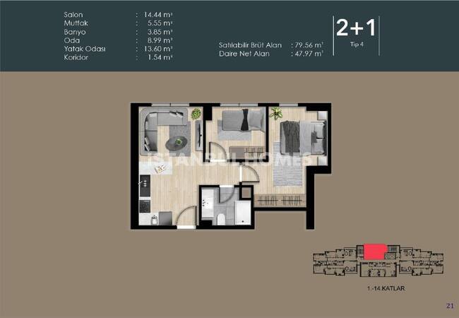 Flats with Gym and Parking Lot in İstanbul Zeytinburnu 17