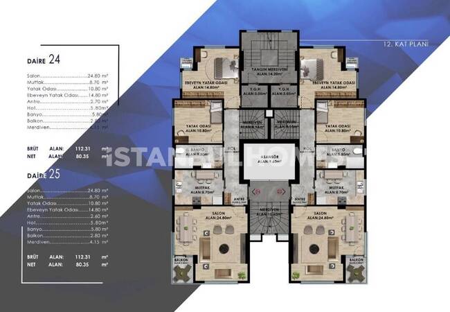 شقق بالقرب من الساحل والمترو في كاديكوي اسطنبول 6