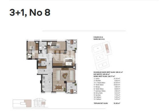 İstanbul Üsküdar'da Ana Caddeye Yakın Deniz Manzaralı Daireler 15
