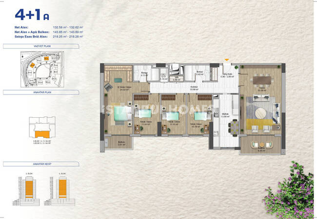 Elegant Apartments in an Extensive Project in Bagcilar 14