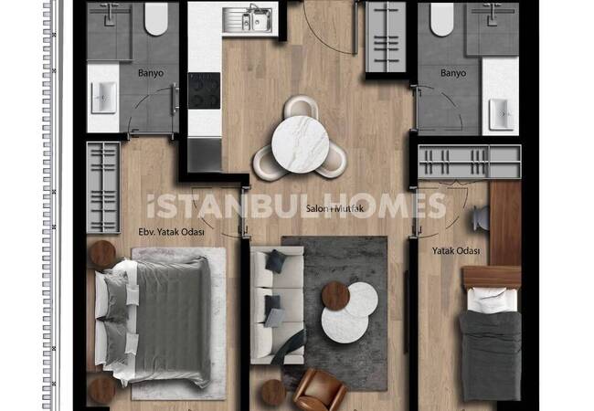 İstanbul Küçükçekmece'de Avm'ye Yakın Şık Daireler 18