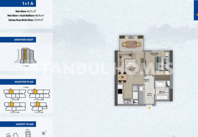 伊斯坦布尔希什利地铁站150米住宅项目公寓 22