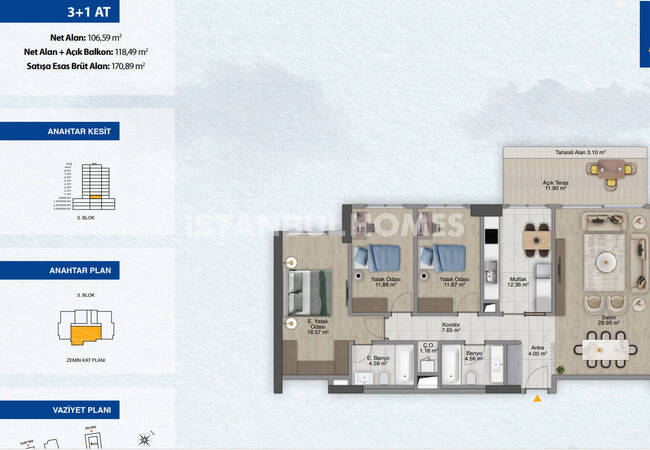 伊斯坦布尔希什利地铁站150米住宅项目公寓 24