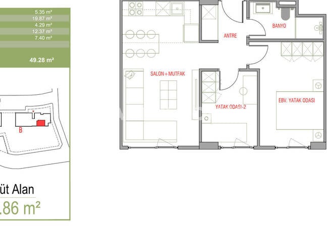 İstanbul Gaziosmanpaşa'da Metroya 200 Metre Mesafede Daireler 14