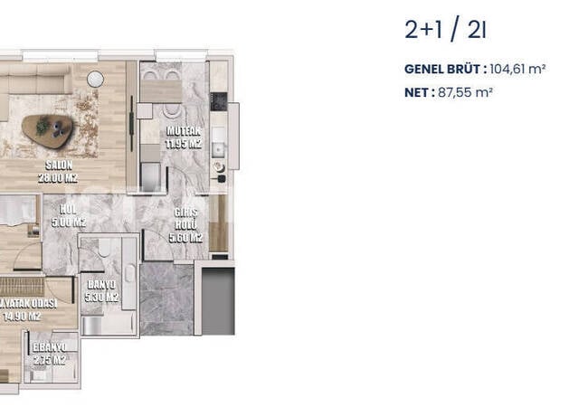 İstanbul Üsküdar'da Denize Yakın Projede Deniz Manzaralı Daireler 18