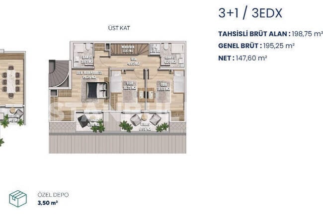 İstanbul Üsküdar'da Denize Yakın Projede Deniz Manzaralı Daireler 21