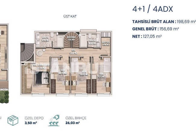 İstanbul Üsküdar'da Denize Yakın Projede Deniz Manzaralı Daireler 24