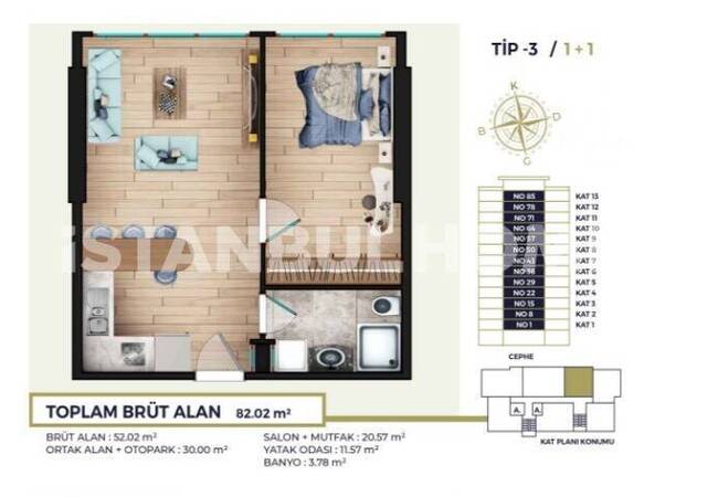 Zeytinburnu’nda Otoparklı Sitede Deniz Manzaralı Daireler 16