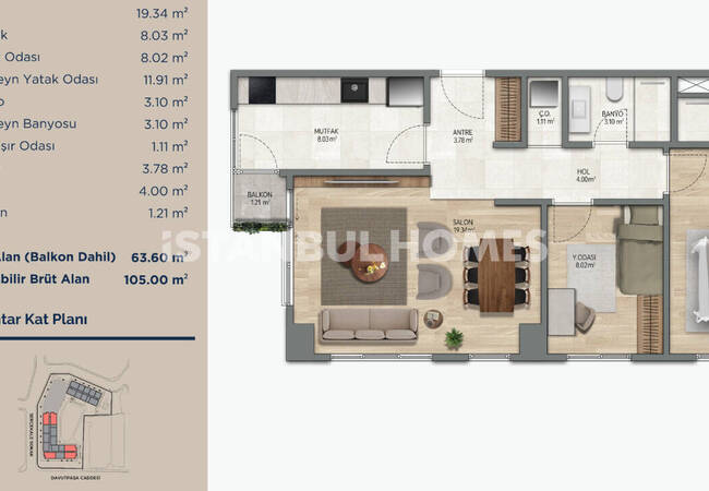 Elegant Apartments 400 M From the Metro Station in Zeytinburnu 19