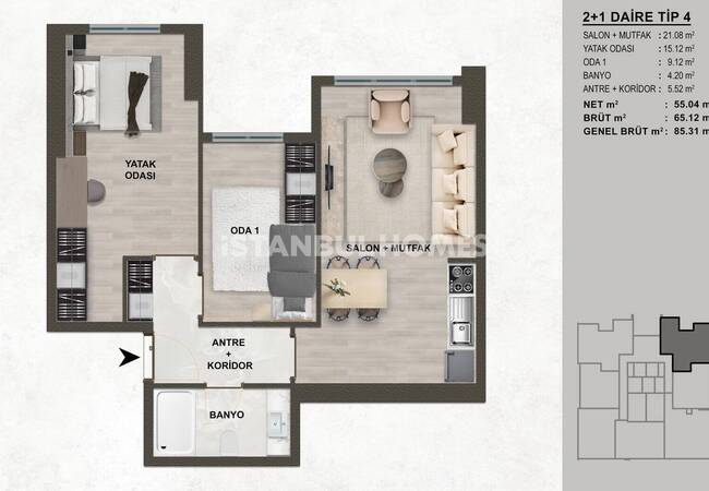 Apartments for Sale Near Public Transportation in Bağcilar 20