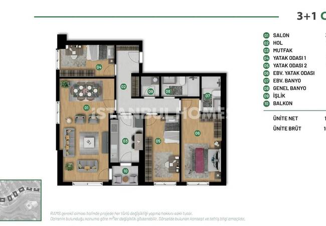 Forest-view Apartments in a Prestigious Complex in Istanbul Sariyer 27