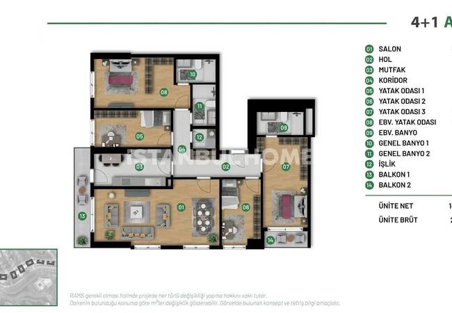 Forest-view Apartments in a Prestigious Complex in Istanbul Sariyer 28