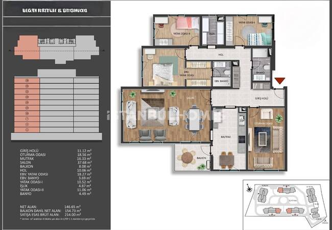 City-view Apartments with Pools and Sports Fields in Başakşehir 44