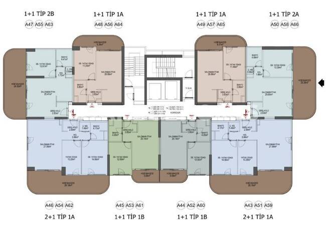 Apartments in a Complex with Pool Close to Metro in Kartal Istanbul 40