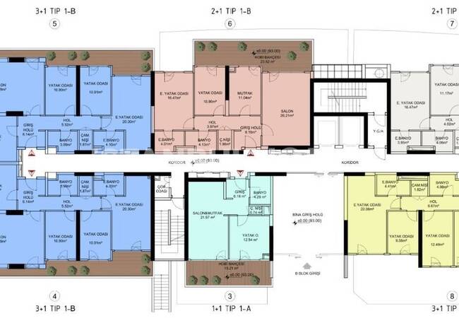 Apartments in a Complex with Pool Close to Metro in Kartal Istanbul 41