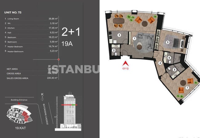 Elegante Wohnungen Mit Gemeinschaftspool In Kağıthane Istanbul 19