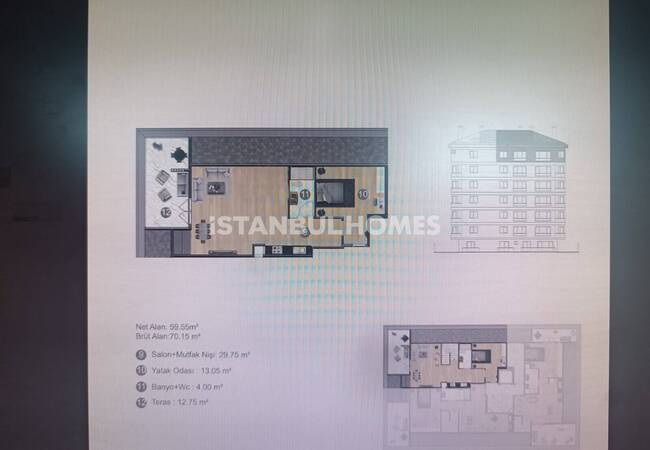 1-bedroom Apartments with Terraces in Istanbul Besiktas 14