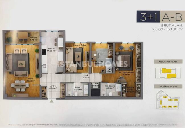 Apartments in a Complex with Lake View in İstanbul Avcılar 30