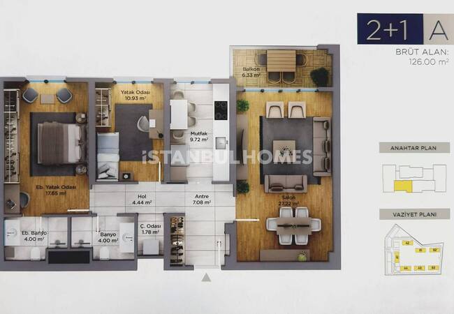 Apartments in a Complex with Lake View in İstanbul Avcılar 29