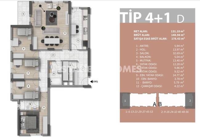 Stylish Apartments in a Prestigious Complex in Basaksehir Istanbul 27