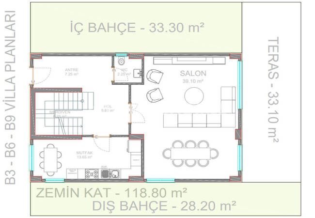 Villas in a Complex with Pool and Parking in Istanbul Basaksehir 26