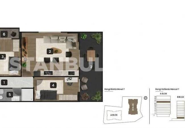 Elegant Different-sized Apartments Near the Airport in Pendik 26