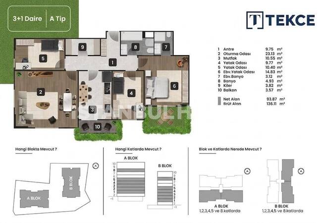 Elegant Different-sized Apartments Near the Airport in Pendik 27