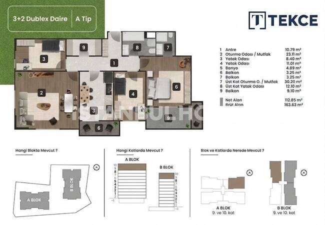 Elegant Different-sized Apartments Near the Airport in Pendik 28