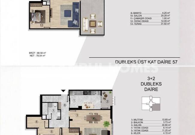 Elegant Apartments in a Project Close to Metro in Kadıkoy 14