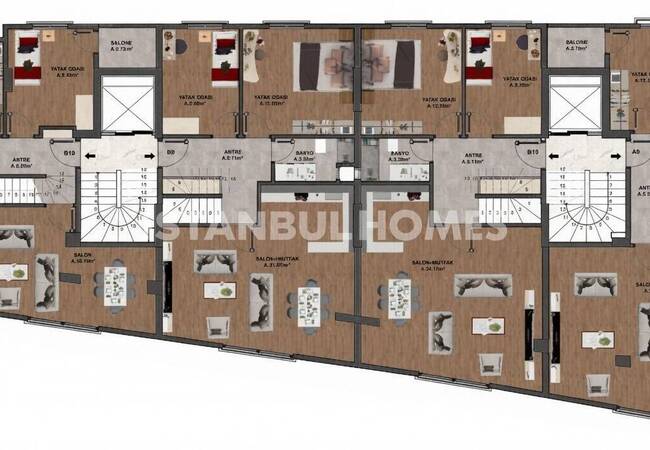 Chic Apartments in a Prime Area in Maltepe 13