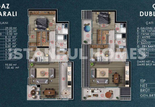 Apartments for Sale with Bosphorus Views in Istanbul Uskudar 14