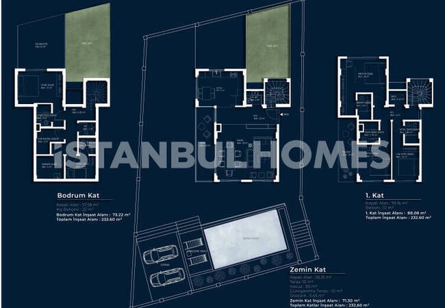 Detached Villas with Private Pool and Parking in Istanbul Beykoz 16
