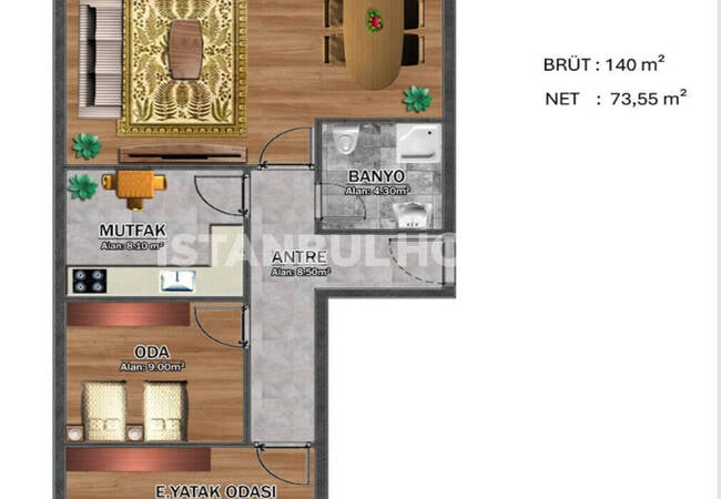 Appartements Avec Piscine Communautaire Et Parking À Istanbul 26